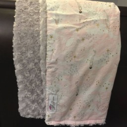 "Pastel Pink Ethereal Mermaid Baby Blanket ""Maya Apple Piya" - thumbnail 4
