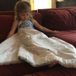 "Pastel Pink Ethereal Mermaid Baby Blanket ""Maya Apple Piya" - thumbnail 3