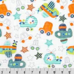Beep Muslin Swaddle Blanket, Swaddling Airplane, Helicopter, Car Swaddle, Baby Pilot, Shower Gift - thumbnail 4