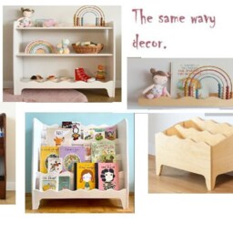 A Wooden Montessori Bookcase For Kids, Bookshelf, Library & Toyshelf - thumbnail 4