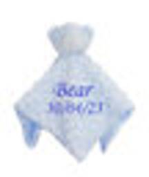 Personalised Baby Comforter Blanket, Bunny Blanket Fleece Bubble Toddler Embroidered Birthday Gift Shower Newborn Christening - thumbnail 3