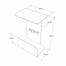 Matte Orange Floating Nightstand Nat Set Of 2, Narrow Metal Nightstand, Floating Bedside Table, Textured Wall Mounted Shelf For Bedroom - thumbnail 4