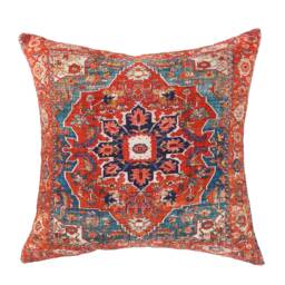 Printed Cotton Cushion Cover Vintage Persian Carpet Design - thumbnail 2