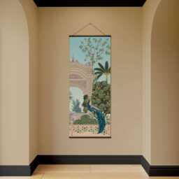 Mughal Garden Tapestry - Wall Hanging Unique Art - thumbnail 2