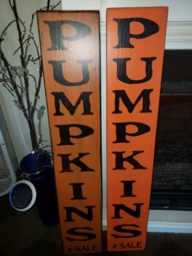 Pumpkins Sign Distressed Wood Rustic Fall Entryway Large Porch Farmhouse Decor Wall Hanging Autumn Decoration Halloween