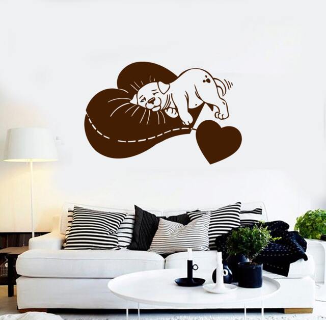 Sleeping Puppy Wall Decal For Baby Room Animal Sticker 1134Di - image 1