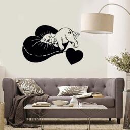 Sleeping Puppy Wall Decal For Baby Room Animal Sticker 1134Di - thumbnail 3