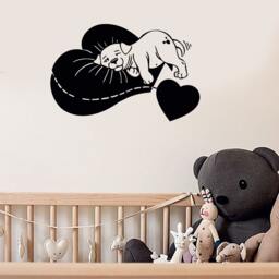 Sleeping Puppy Wall Decal For Baby Room Animal Sticker 1134Di - thumbnail 2