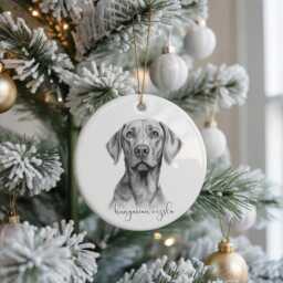 Personalised Hungarian Vizsla Dog Christmas Bauble, Breed Ceramic Lovers Gift - thumbnail 3