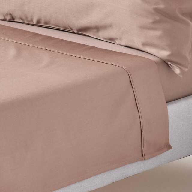 Organic Cotton Flat Sheet - Silky 400Tc, Soft & Hypoallergenic, Oeko-Tex Certified Bedding, Handcrafted For A Beautiful Sleep - image 1