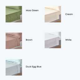 Organic Cotton Flat Sheet - Silky 400Tc, Soft & Hypoallergenic, Oeko-Tex Certified Bedding, Handcrafted For A Beautiful Sleep - thumbnail 2