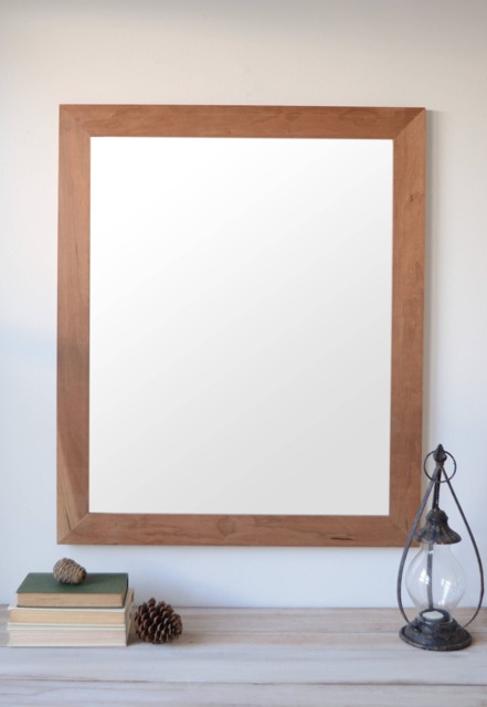 Wooden Mirror - Cherry Wall Large Wood Farmhouse - image 1