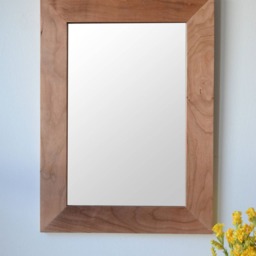 Wooden Mirror - Cherry Wall Large Wood Farmhouse - thumbnail 3