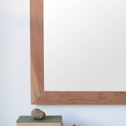 Wooden Mirror - Cherry Wall Large Wood Farmhouse - thumbnail 2