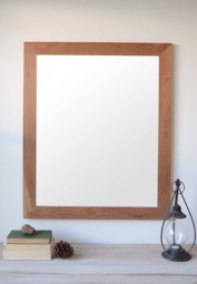 Wooden Mirror - Cherry Wall Large Wood Farmhouse
