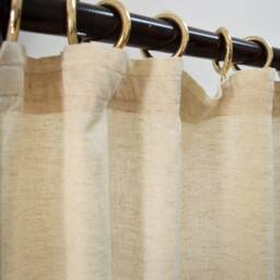 Natural Colour Curtain Panel, Flex Cotton Fabric, Sizes Available - thumbnail 2