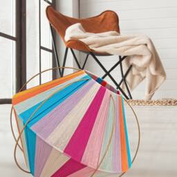 Handmade Woven Yarn Lampshade Universal-4900 Colors Colorful Bon Pendant Light - thumbnail 3