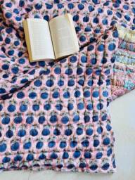 Hand Block Print Queen Quilt Indian Cotton Kantha Bedspread