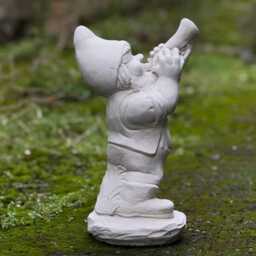 Stone Gnome With Musical Instrument Sculpture Concrete Musician Decor Outdoor Pixie Statue Garden & Home Ornament Musician Gift Yard Art - thumbnail 4