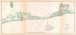 Vintage Galveston Texas Map Print Antique Nautical Chart Wall Art - thumbnail 1