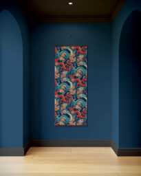 Oriental Dragon Tapestry - Wall Hanging Unique Art - thumbnail 1