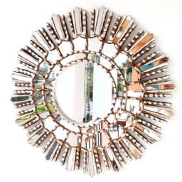 "Peruvian Mirrors - ""Lima Plata 45cm"