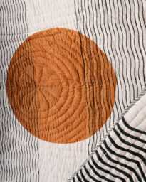 Handmade Cotton Quilt - Reversible Boho Comforter For Queen & King Beds, 100% Set, Block-Printed Indian Kantha Bedspread