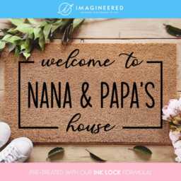 Personalized Grandparents Welcome Doormat - Grandparent Gift Custom Coir Mat For Home Decor Family - thumbnail 2
