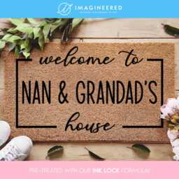 Personalized Grandparents Welcome Doormat - Grandparent Gift Custom Coir Mat For Home Decor Family - thumbnail 1