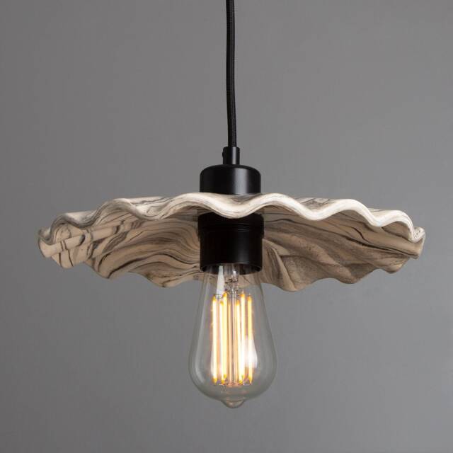 Kapok Marbled Ceramic Pendant Light 10.5 - image 1