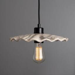 Kapok Marbled Ceramic Pendant Light 10.5 - thumbnail 3