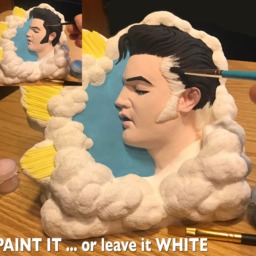 Elvis Sculpture - White - thumbnail 2