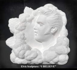 Elvis Sculpture - White - thumbnail 1