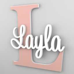 Nursery Wall Art, Name Sign, Decor, Home Baby Gift, Letters