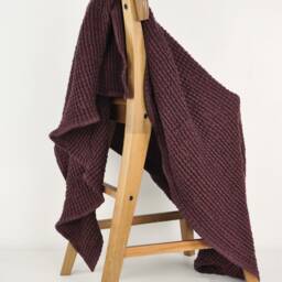 Waffle Bath Towel Set - Natural Towel - Linen Cotton Blend Sauna Softened Organic Waffle - thumbnail 2