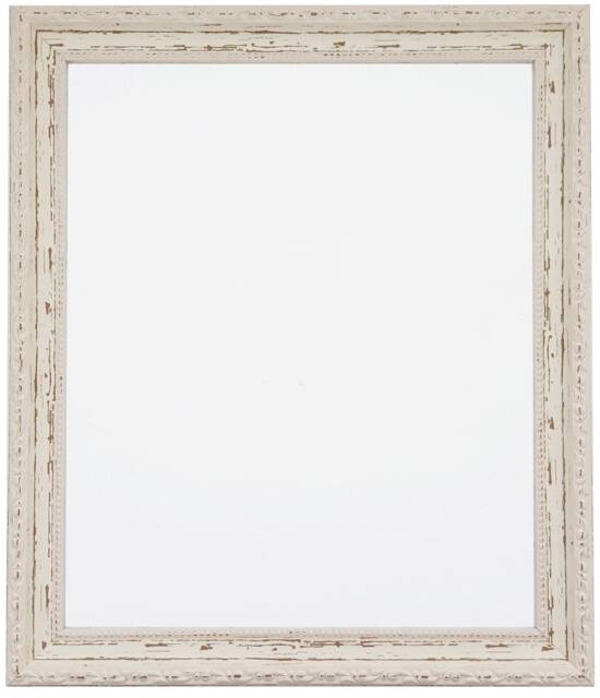 Shabby Chic Cream Photo Frame Distressed Ornate Picture Frame - image 1