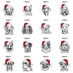 Dog Christmas Stocking Personalised New Puppy Xmas Treats Stocking - thumbnail 3