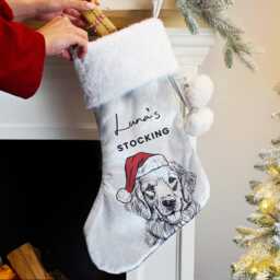Dog Christmas Stocking Personalised New Puppy Xmas Treats Stocking - thumbnail 1