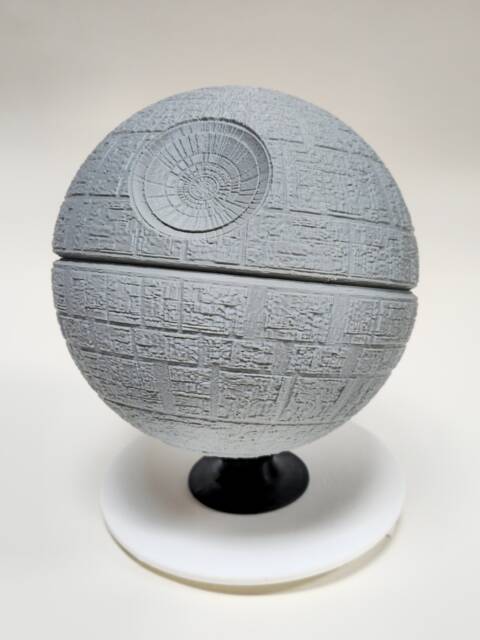 Death Star Model On Stand - Space Station Replica Display - image 1