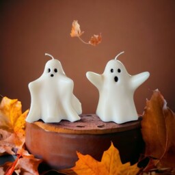 Ghost Candles, Pumpkin Candle, Halloween Decor, Thanksgiving Fall Home Autumn Candle, Gift Set - thumbnail 3