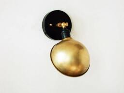 Industrial Wall Sconce Brass Black Lighting Adjustable Lamp Light Bedroom Reading Metal Shade