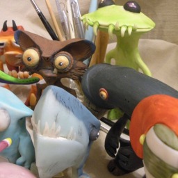 Polymer Clay Shark Creature By Lesserbeings - thumbnail 4