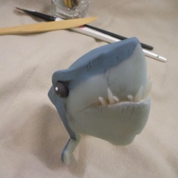 Polymer Clay Shark Creature By Lesserbeings - thumbnail 2