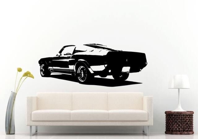 Classic Old School Antique American Muscle Sports Racing Fast Car Automobile Vehicle Wall Decal Vinyl Sticker Mural Room Decor L703 - image 1