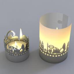 London Skyline Tea Light - Shadow Play Souvenir Gift - thumbnail 3