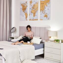 World Map Push Pin Wall Art, Wooden Decor, Of The Travel Apartment 3 Panel Art 5Th Anniversary Gift - thumbnail 4