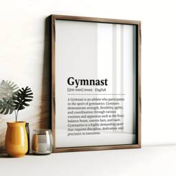 Minimalist Gymnast Poster Set - 3 Gymnastics Prints - Illustration Artwork Girls Room Gymnastic Hanging Gifts Bedroom Wall Art Print - thumbnail 3