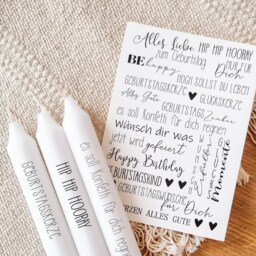 Candle Tattoos, Various Designs - Waterslide Decals Decorating Candles Birthday Children's Birthday - thumbnail 3