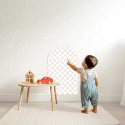 Removable Check Magnetic Arch Chalk Board Wall Sticker - thumbnail 3