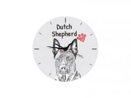 Dutch Shepherd Dog, Free Standing Mdf Floor Clock With An Image Of A Dog - thumbnail 1